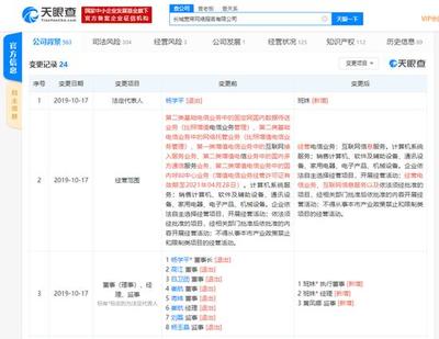 杨学平卸任长城宽带董事长 公司不再经营互联网接入业务